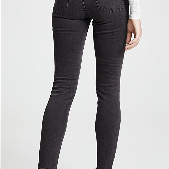 Madewell High Rise distressed skinny jeans black - Picture 2 of 2